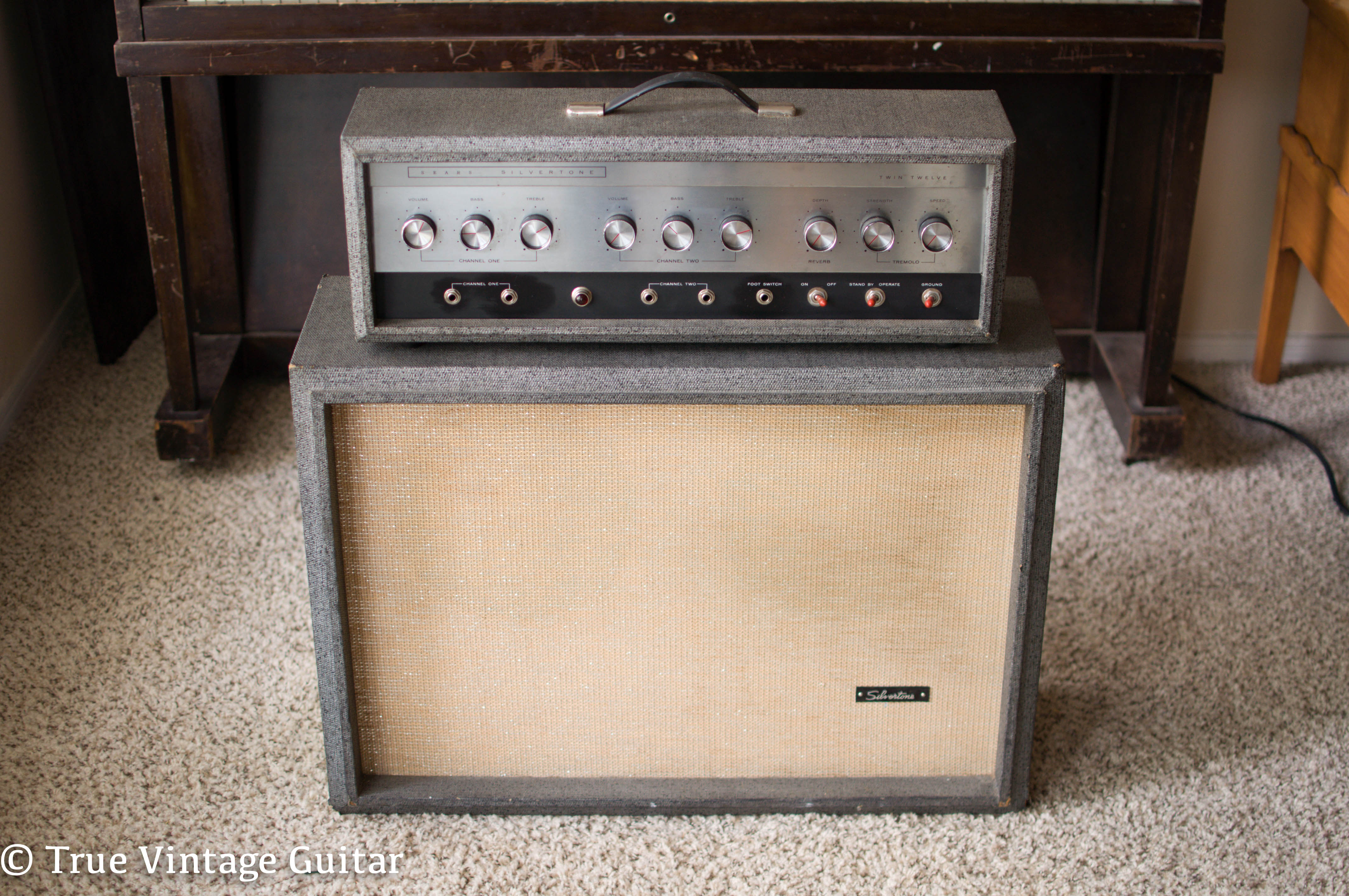 1960s Silvertone guitar amplifier Twin Twelve