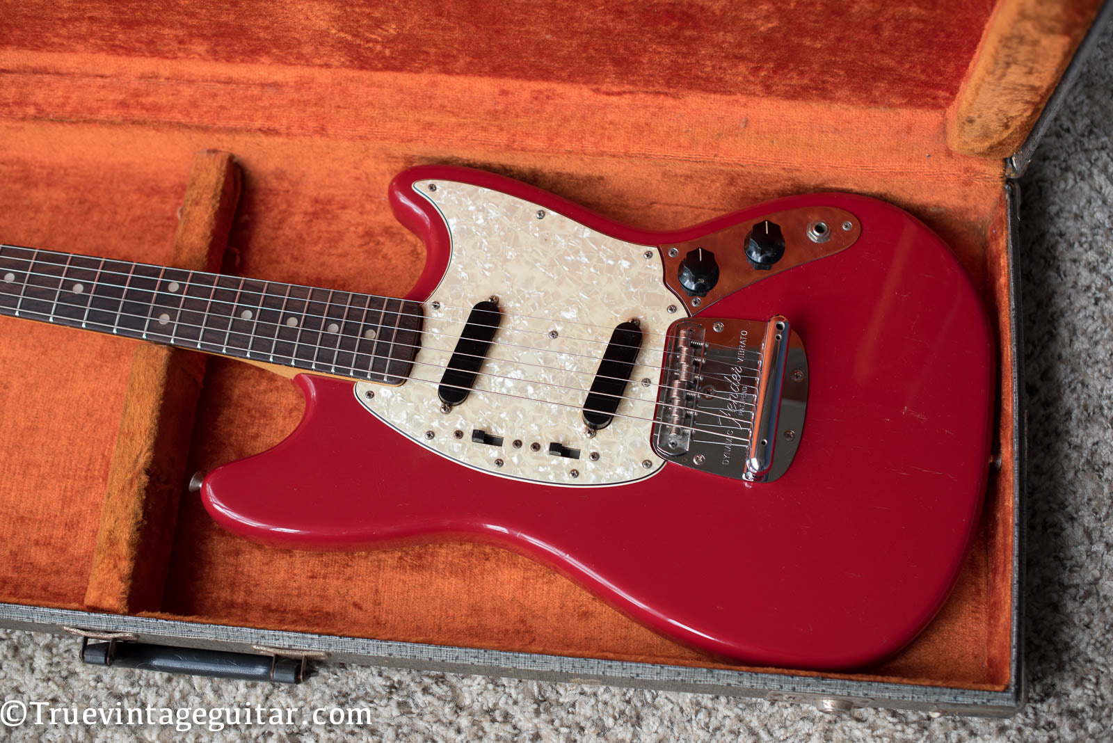 Fender Mustang electric guitar red