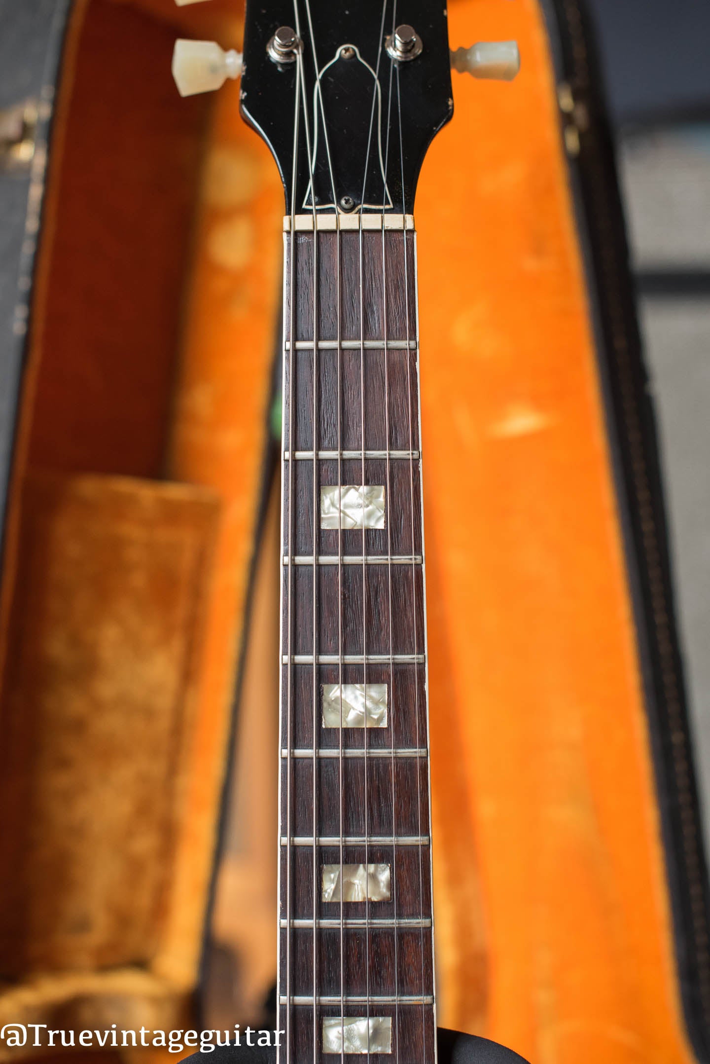 1968 Gibson ES-335TD Sparkling Burgundy, fretboard, fingerboard