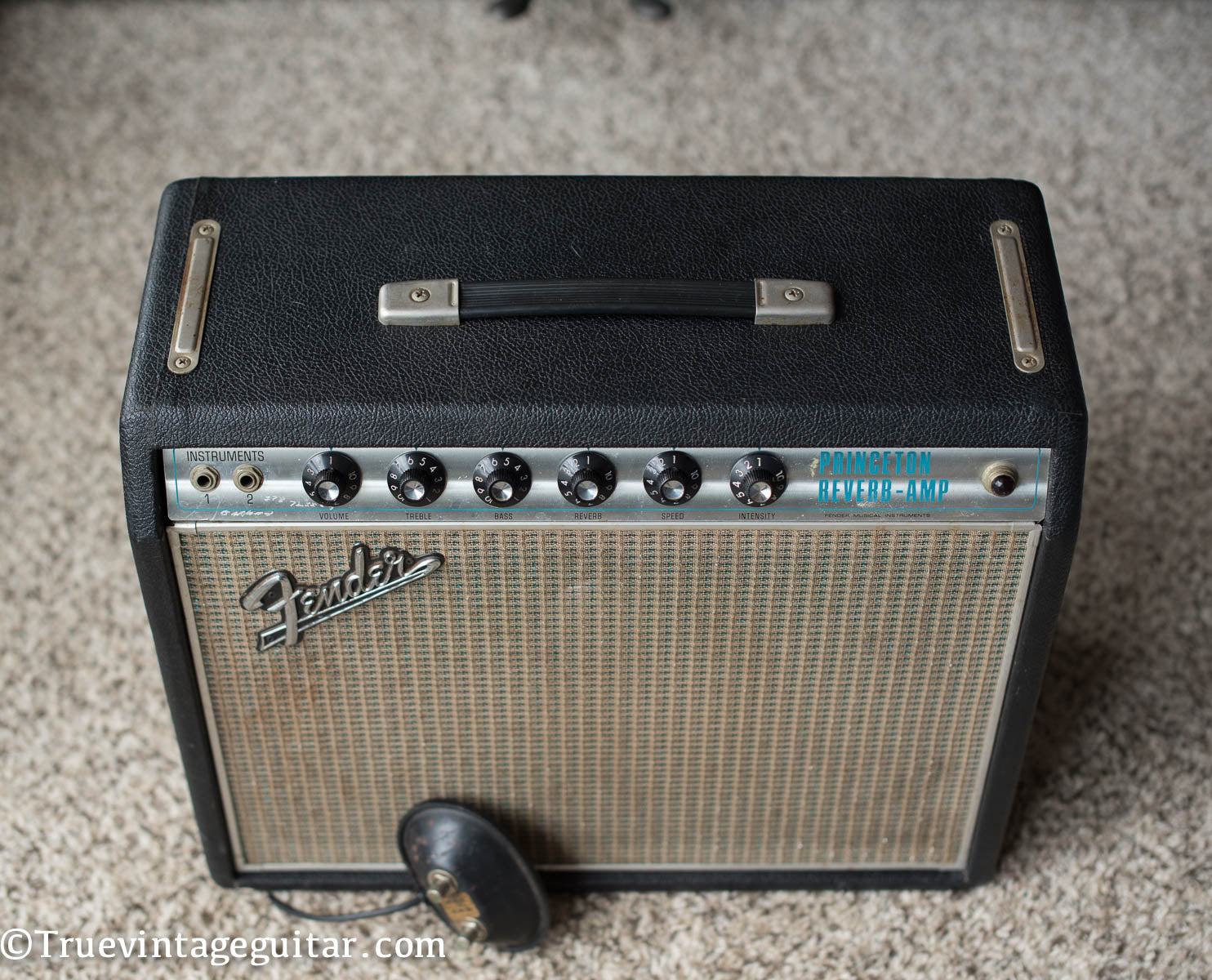 Vintage 1969 Fender Princeton Reverb drip edge