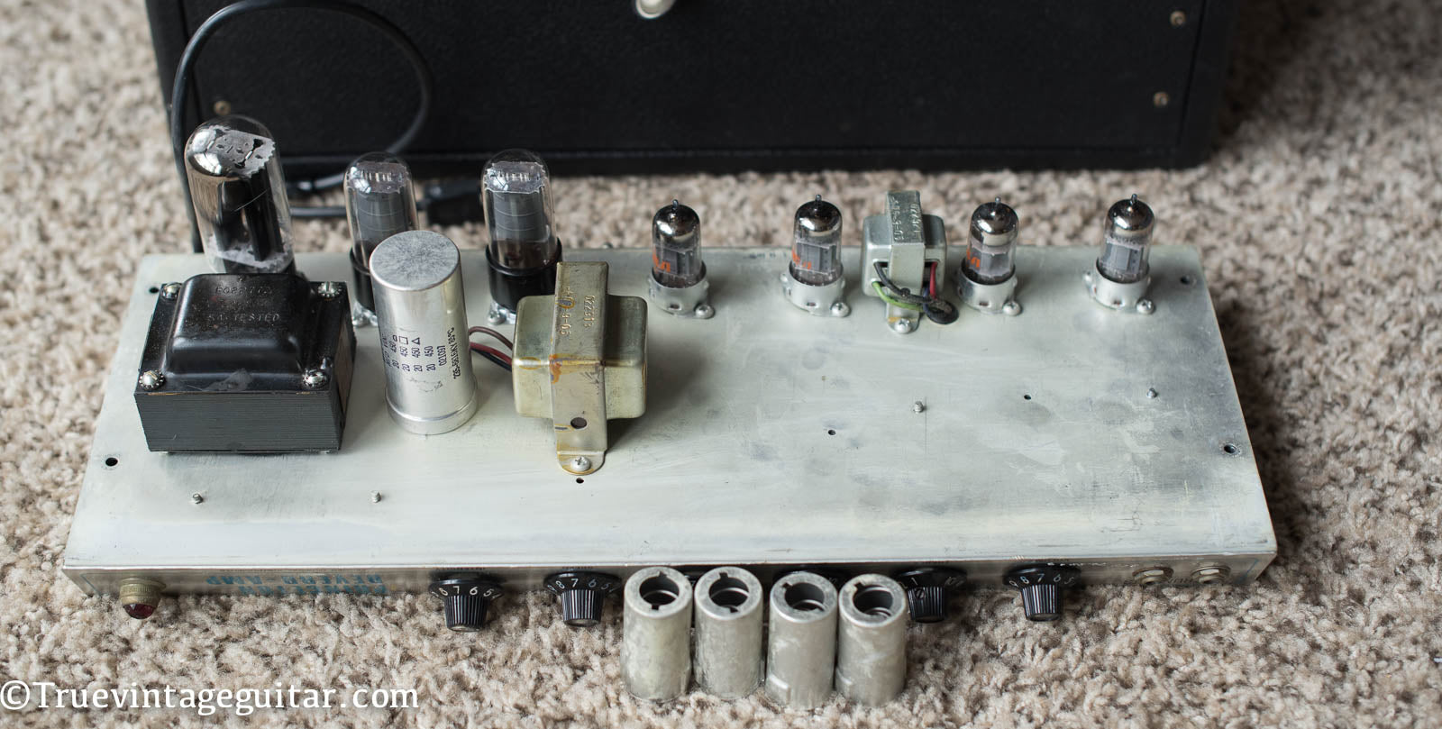 Output transformer, power transformer, chassis 1969 Fender Princeton Reverb