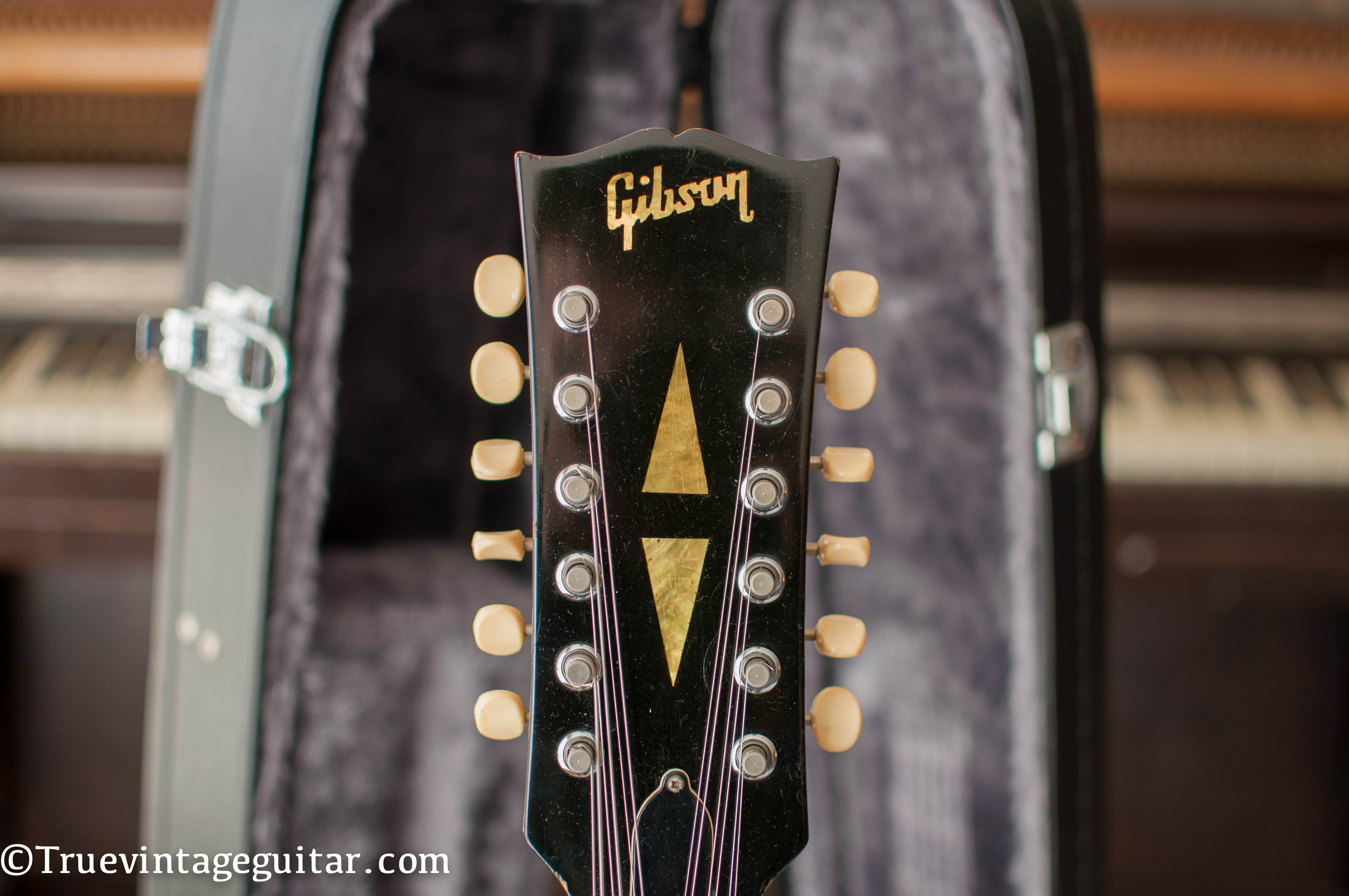 Vintage Gibson 12 string headstock ES-335