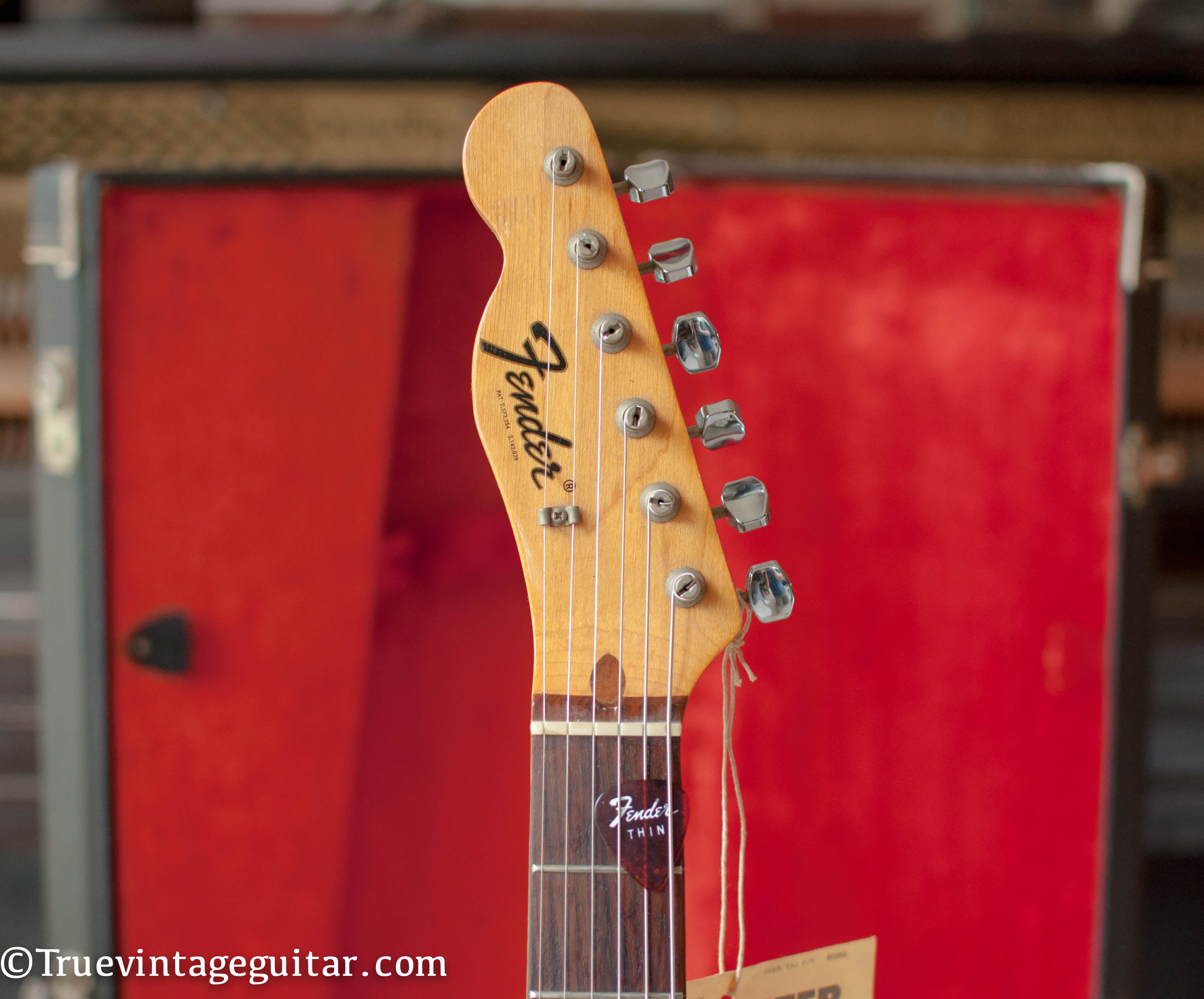 Fender Telecaster headstock, left handed