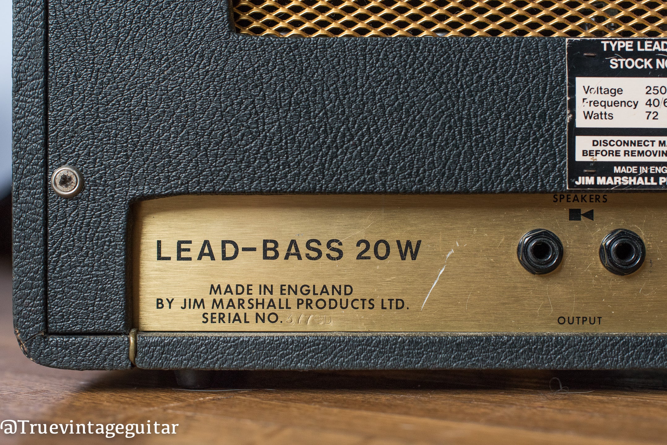 Lead-Bass 20 2061 Marshall guitar amplifier