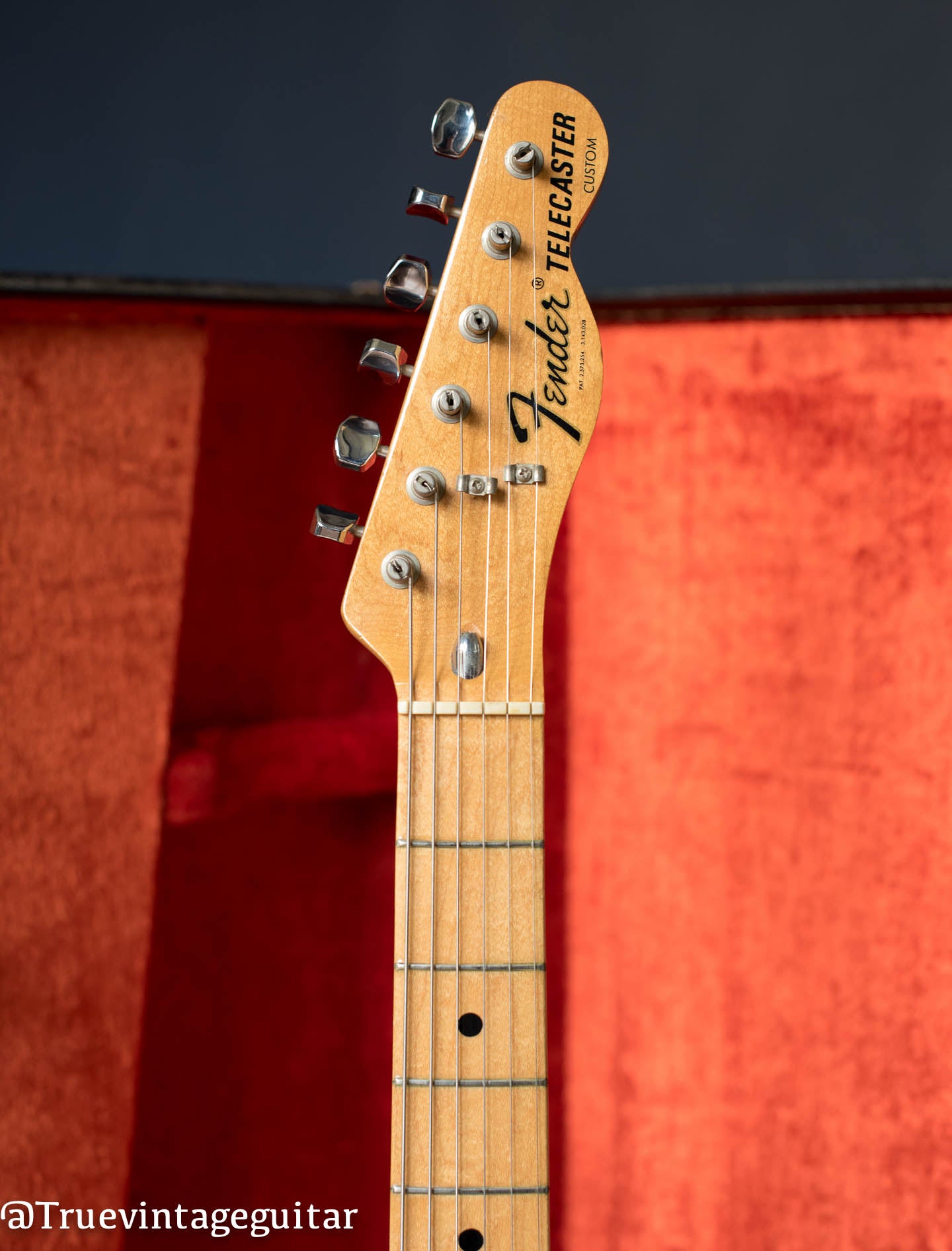 Fender Telecaster Custom headstock 1973