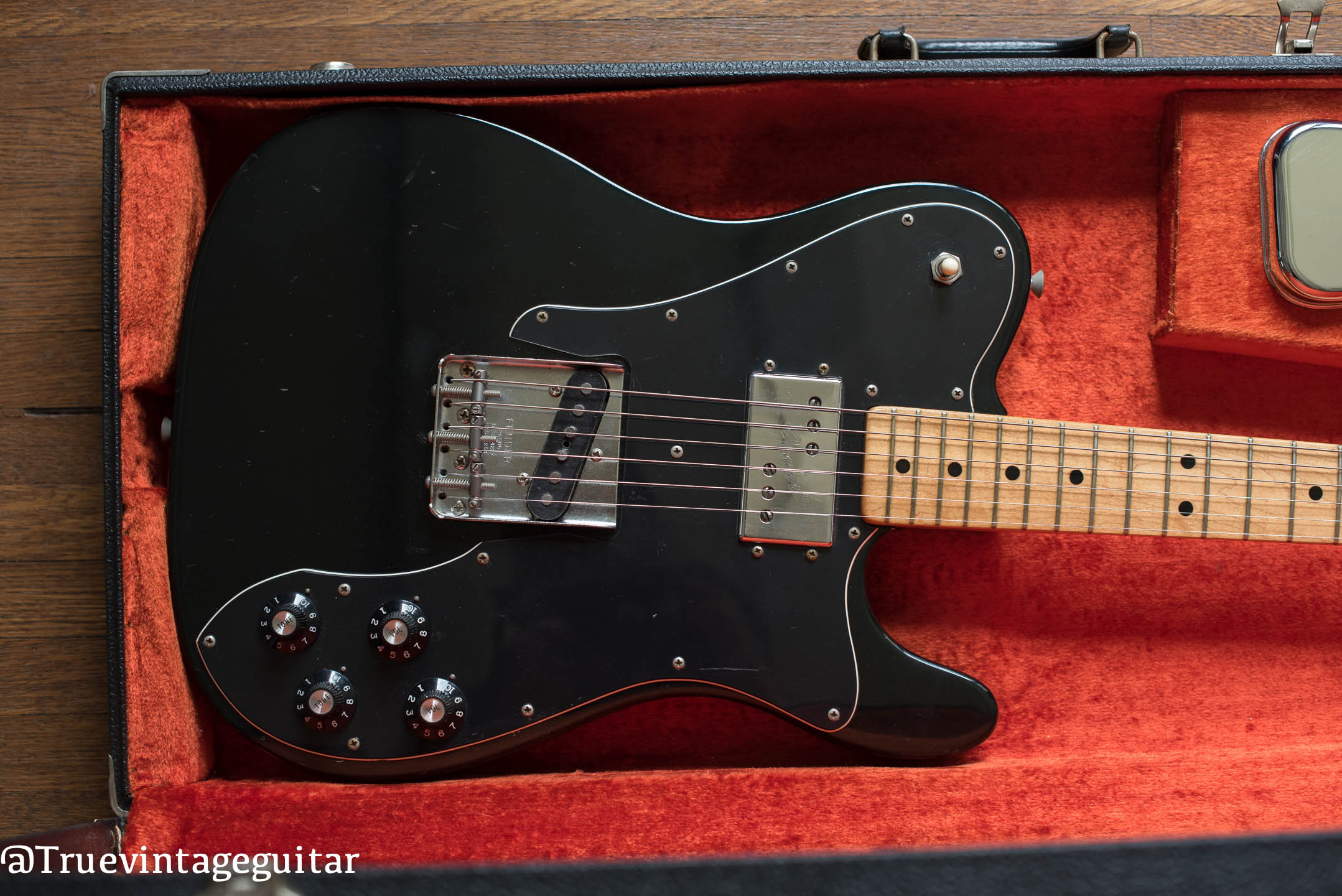 Vintage 1973 Fender Telecaster Custom Black guitar