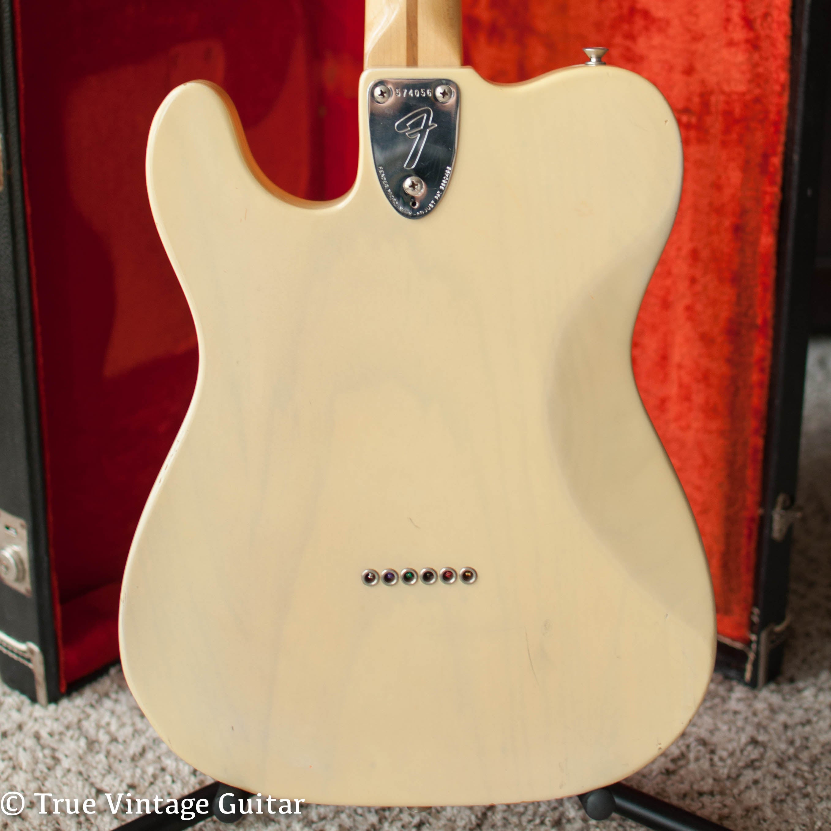 Blond finish Ash body grain visible translucent, Fender Telecaster Deluxe 1974