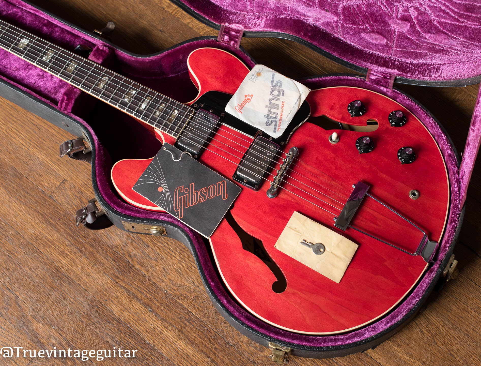Vintage 1974 Gibson ES-335 Cherry Red with hang tag