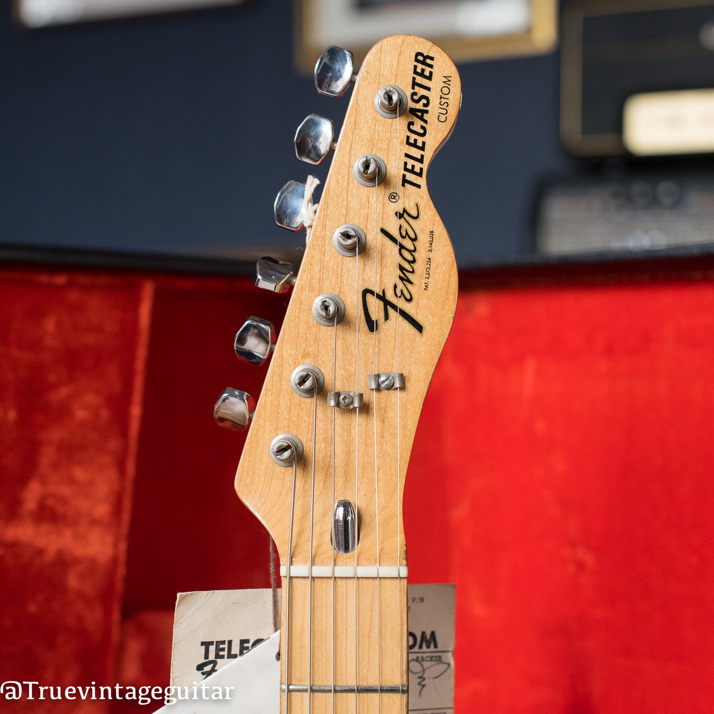 1975 Fender Telecaster Custom Natural headstock