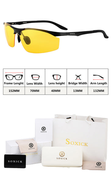 Soxick Unisex Night Vision Driving Glasses