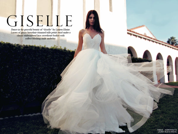 Lauren Elaine Bridal Look Book for "Giselle" wedding gown