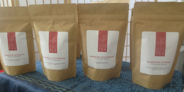 Photo of different varieties of darjeeling tea in bags