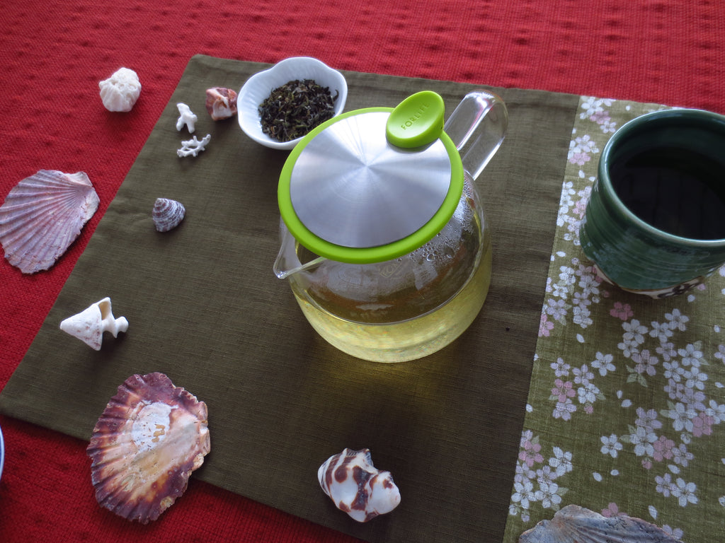 Photo of tea and ocean mandala