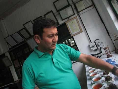 Yogdeep daju in the tasting room.