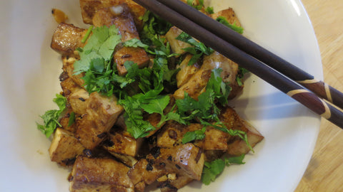 Photo of tofu in a bowl