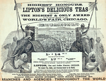 Advertisement for Lipton tea