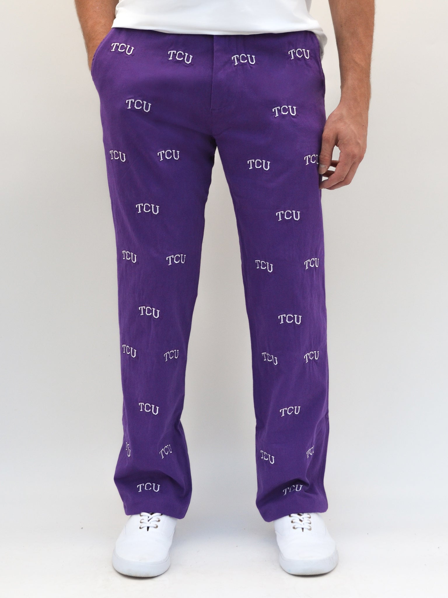 tcu purple pants