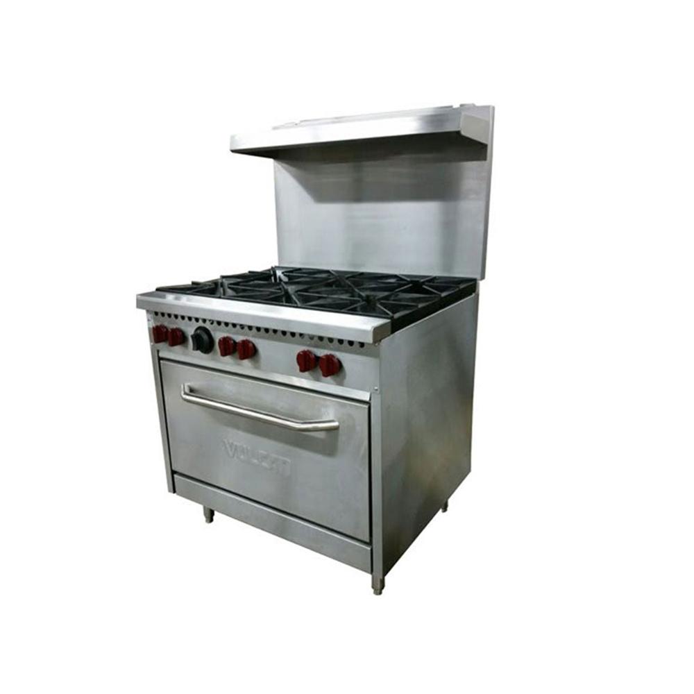 vulcan six burner gas range