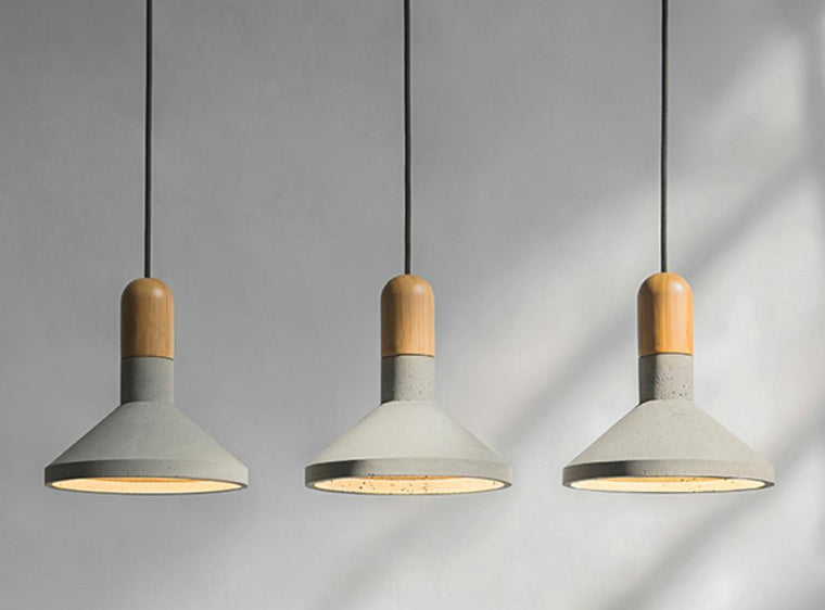 concrete pendant lights