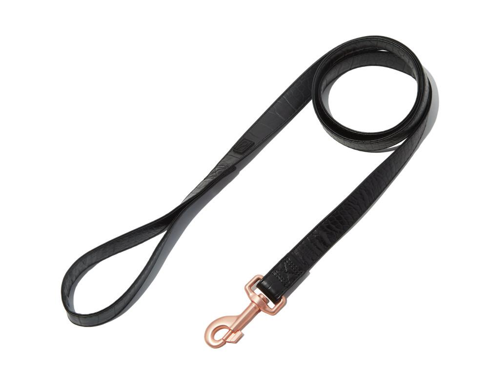 faux leather dog leash