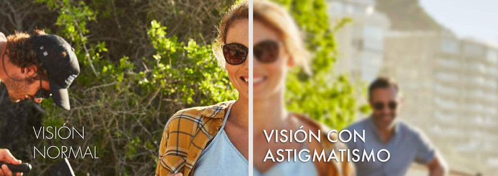 Visión con astigmatismo
