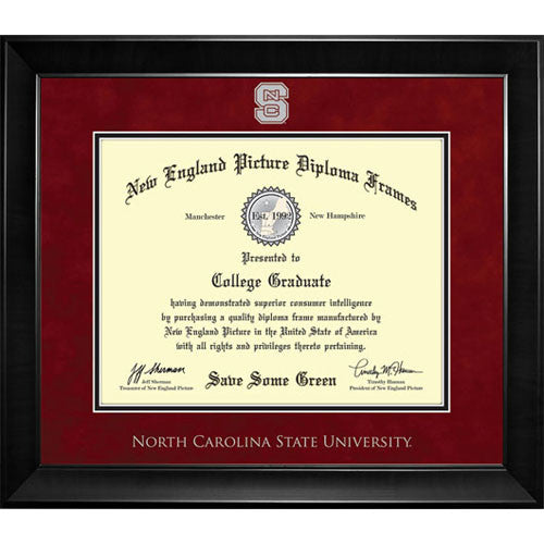 Nc State Wolfpack New England Diploma Frame 7013 Red And White Shop 