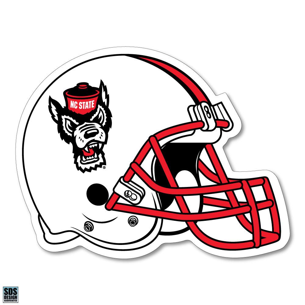 NC State Wolfpack Riddell White Wolfhead Replica Speed Football