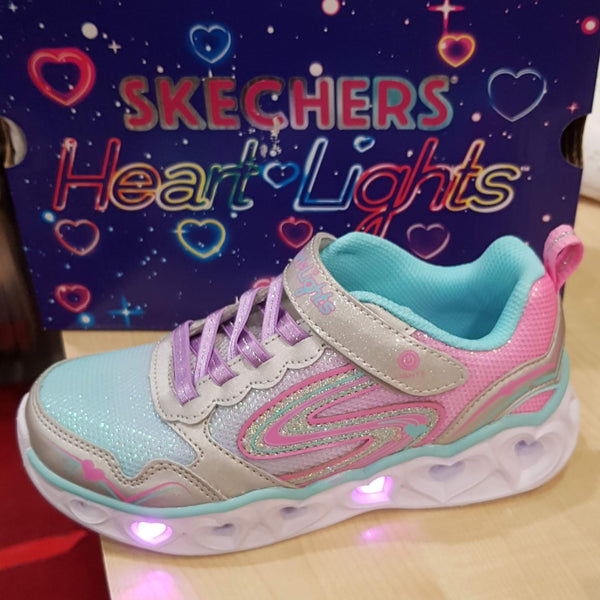 skechers heart light up shoes