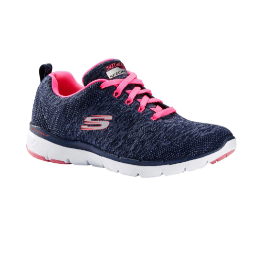 skechers flex appeal navy pink