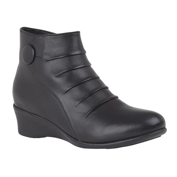 lotus wedge ankle boots