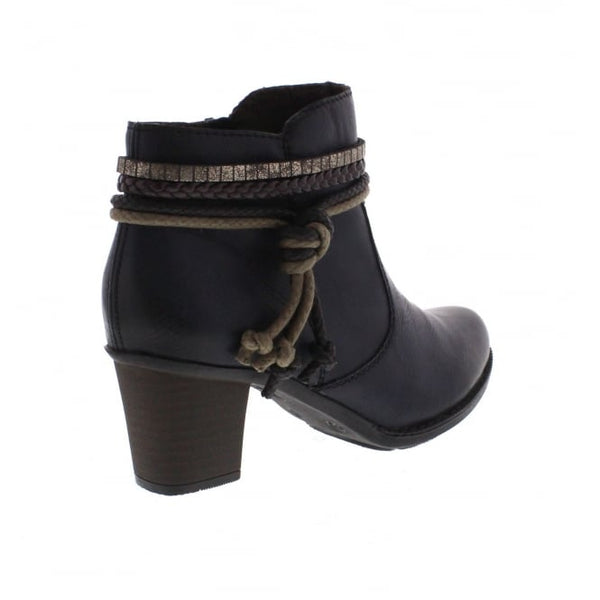 rieker black ankle boots