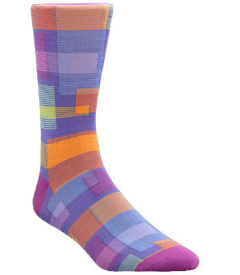 Purple Abstract Socks