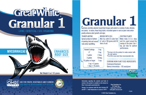 Great White Granular Label