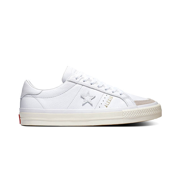 all white one star converse