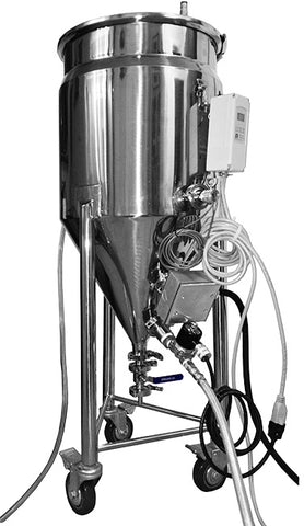 BREWHA jacketed boil kettle conical fermenter 3-in-1