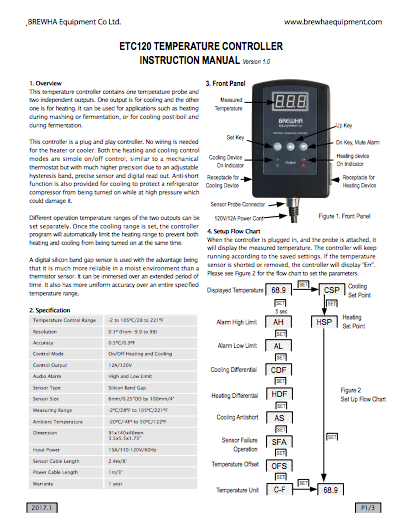 Brewing temperature controller