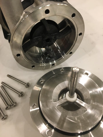 March pump impeller and pin