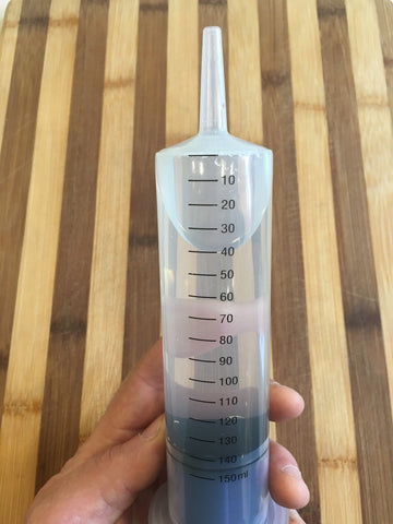 syringe for adding priming sugar to bottles