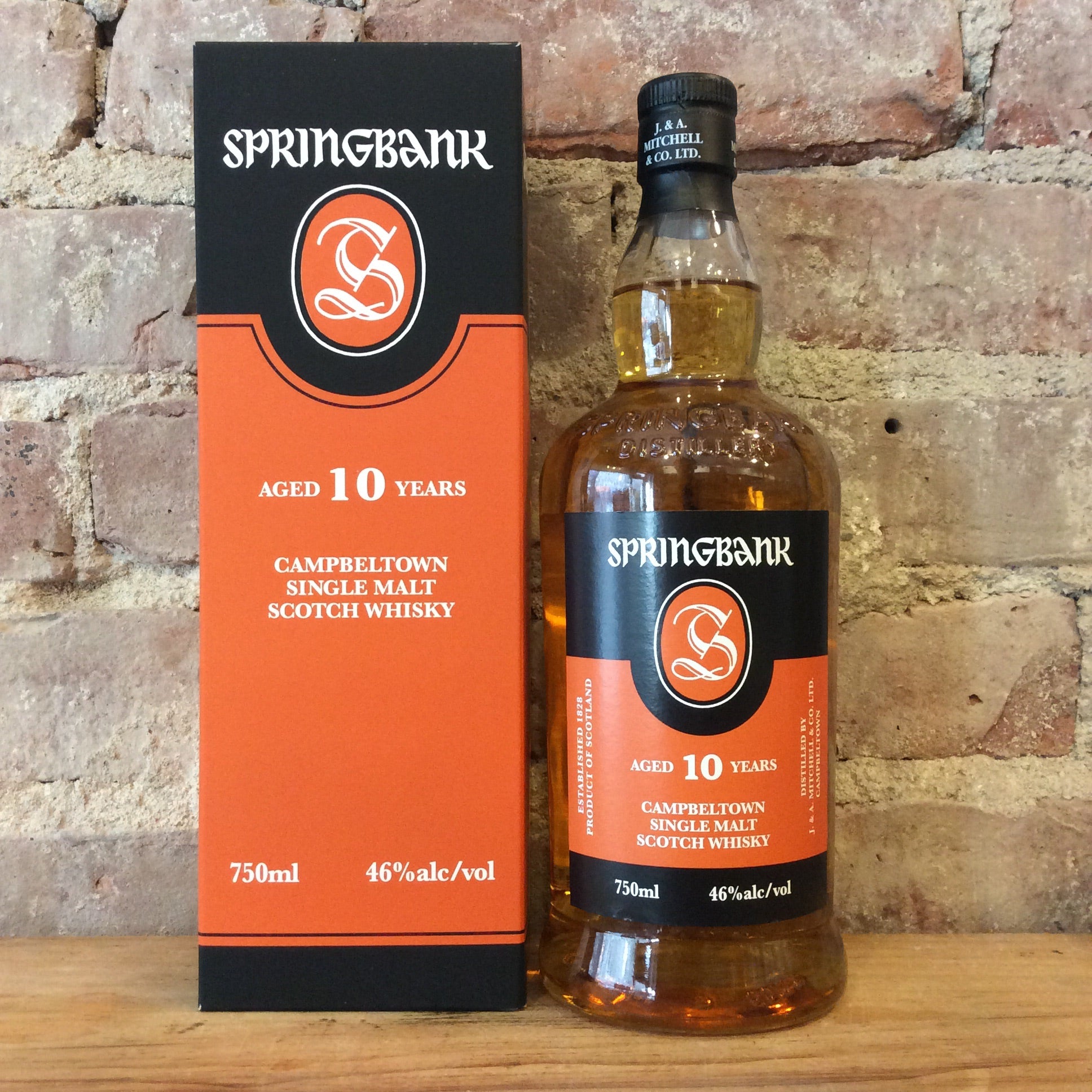 springbank 10 year old single malt scotch whisky 750ml