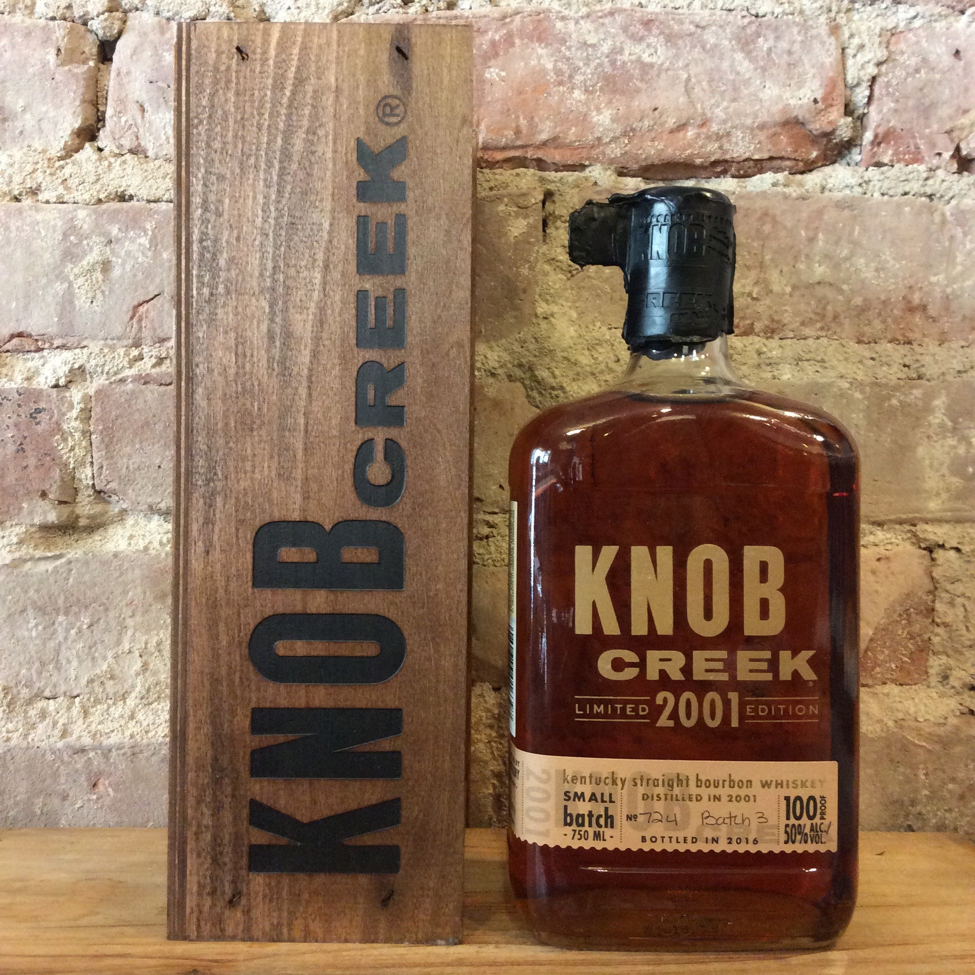 knob creek small batch limited edition 2001 batch 3 100 proof