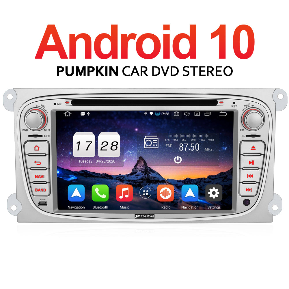 Humoristisch Uittrekken salaris Pumpkin Car Stereo7" Android Head Unit for Ford Focus Mondeo Galaxy