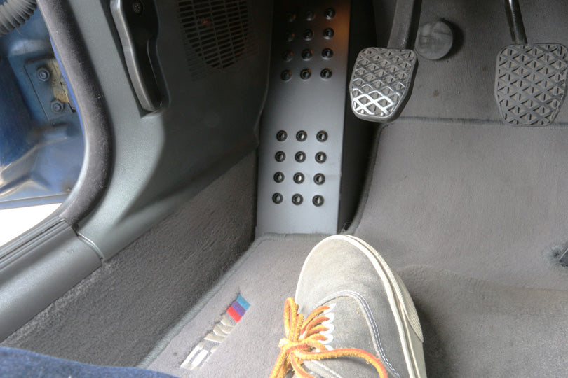 BMW E36 M3 footwell.