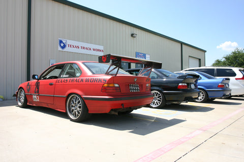 Parking lot of Texas Track Works.