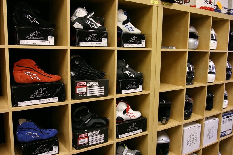 Selection of racing shoes.