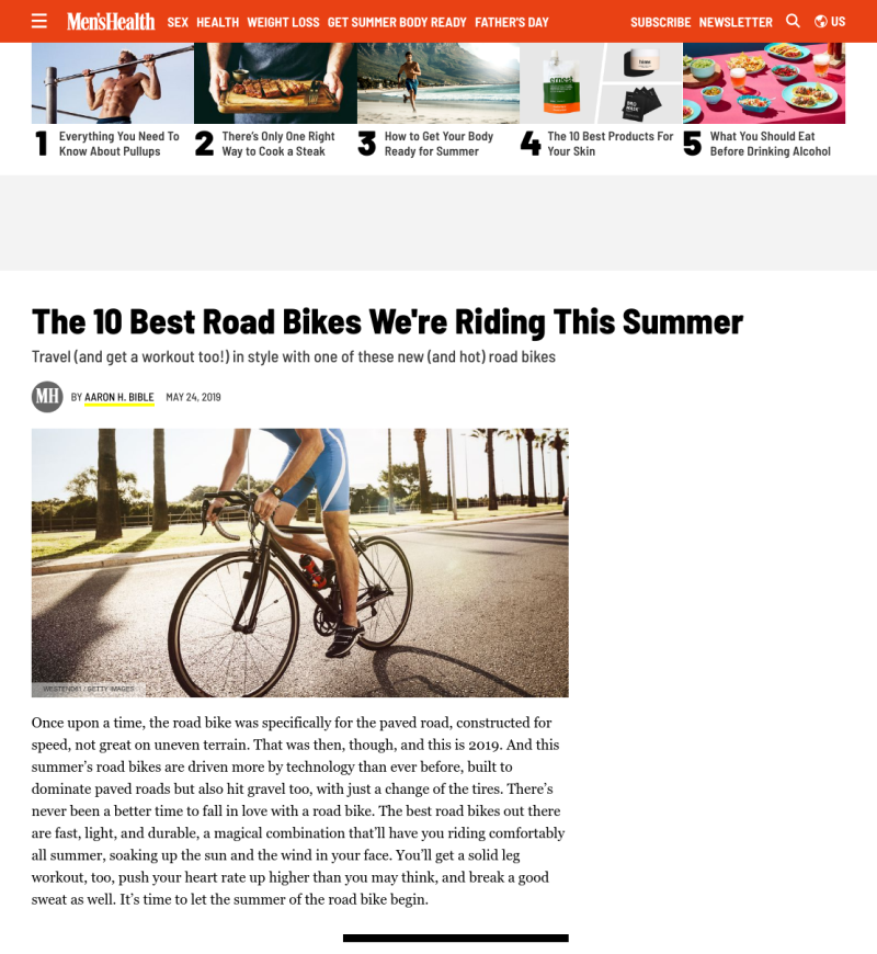 Men's Health | The 10 Best Road Bikes We're Riding This Summer