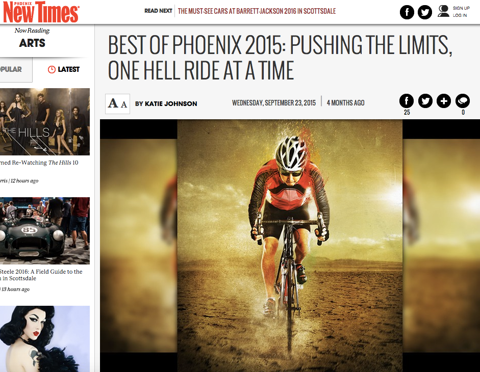 Phoenix New Times | Best of Phoenix 2015: Pushing The Limits, One Hell Ride At A Time