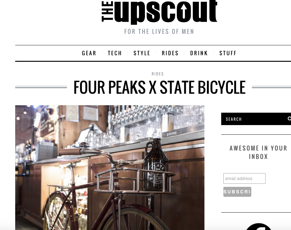 The Upscout | Four Peaks X State Bicycle