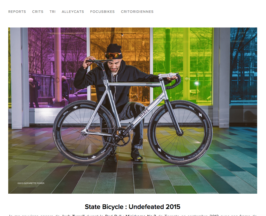 Troisiemeoeil | State Bicycle : Undefeated 2015