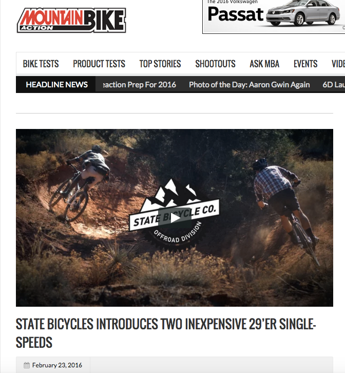 Mountain Bike Action | State Bicycle Introduces Two Inexpensive 29'er Single-Speeds