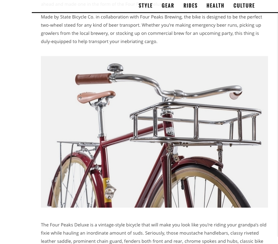 Clad | State Bicycle Co. x Four Peaks Deluxe